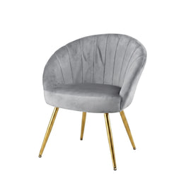 Artiss Armchair Velvet Grey Eloise - 0