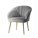 Artiss Armchair Velvet Grey Eloise-1