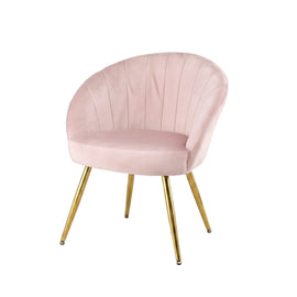 Artiss Armchair Velvet Pink Eloise - 0