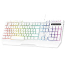 Laser White Gaming RGB Keyboard Full Size with Multimedia Keys-7