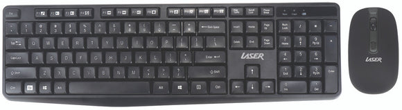 Laser Multimedia Wireless Keyboard and Mouse Combo