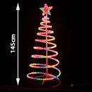 Samland Led 145cm Rope Light Christmas Tree & Star Motif Xmas New-2