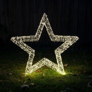 Samland 3D Frame Led Star Warm White for Christmas Decoration - 3Dstar_S-2