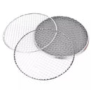 Samland 28CM BBQ Grill Mesh Fish Meat Round Net Mat Barbecue Pad for Camping-3