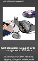 2-in-1 Smartwatch /Earphones & Charging Dock | 4GB MP3, Health Tracker | Titanium Grey | World’s First Patented-10