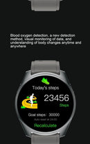 2-in-1 Smartwatch /Earphones & Charging Dock | 4GB MP3, Health Tracker | Titanium Grey | World’s First Patented-14