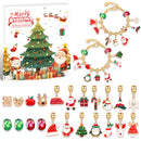 Christmas gift DIY Cartoon Snowman Bracelet Set with Crystal Beads-7