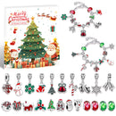 Christmas gift DIY Cartoon Snowman Bracelet Set with Crystal Beads-7
