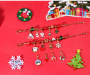 Christmas gift DIY Cartoon Snowman Bracelet Set with Crystal Beads-8