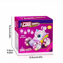 Unicorn remote control car for girls, 360° rotating four-wheel drive stunt remote control car with cute lights, rechargeable toy - children's birthday gift-4