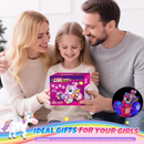 Unicorn remote control car for girls, 360° rotating four-wheel drive stunt remote control car with cute lights, rechargeable toy - children's birthday gift-5