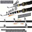 Proberus fishing rod reel set, including spinning reel, 1.8-meter fishing rod, fishing line, artificial bait, lead weight hook, complete set with storage bag-3