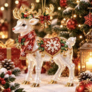 Elf Deer Party Festival 2D Acrylic Keychain Pendant – Christmas Hanging Ornament for Christmas Tree & Holiday Decor, 8cm Tall - Multi - Size A-10