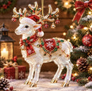 Elf Deer Party Festival 2D Acrylic Keychain Pendant – Christmas Hanging Ornament for Christmas Tree & Holiday Decor, 8cm Tall - Multi - Size E-7