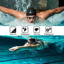 Black Swim Goggles Set with Cap, Nose Clip, Earplugs & Case: Anti-Fog UV Protection for Men & Women-9