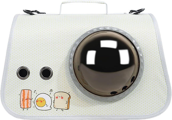 pet products Printed Space Capsule Cat Bag, Large Capacity Crossbody Dog Bag, Universal Pet Bag for All Seasons