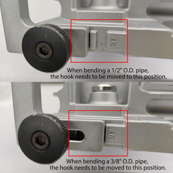 3/8" 1/2" OD Tubing Bender 2 in 1 Manual Bender 180° HVAC Soft Copper Aluminum Tubes Bending Tool for Air Conditioning Refrigeration Repair(silver)
