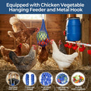 57 Pcs Automatic Chicken Waterer System Set, Chicken Watering Kit with 8 Water Cups & Float Valve, Poultry Water System for Chickens, Ducks & Quail – Bucket Not Included(red)-6