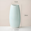 Modern Ceramic Vase Set (3-Piece): Minimalist Home Decor for Living Room Flower Arrangements (Blue) | Other Styles Available in Store-4