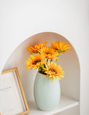 Modern Ceramic Vase Set (3-Piece): Minimalist Home Decor for Living Room Flower Arrangements (Blue) | Other Styles Available in Store-11