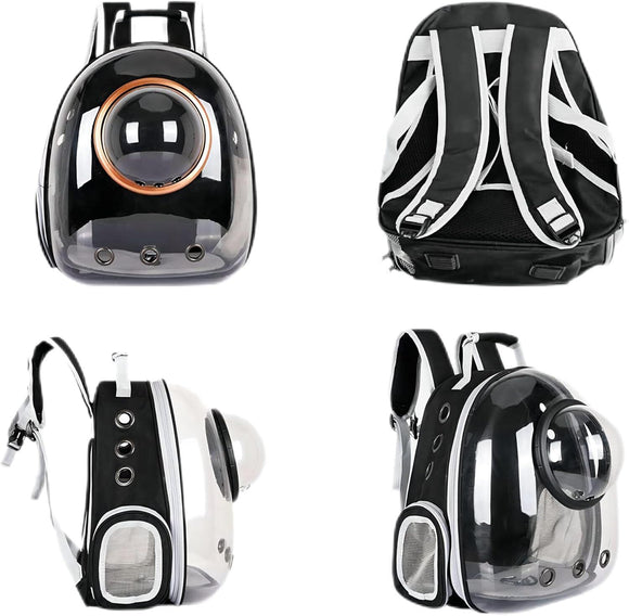 pet products Pet Space Capsule Backpack, Small Medium Cat Puppy Dog Carrier, Transparent Breathable Heat Proof, Pet Carrier for Travel Hiking Walking Camping, Grey