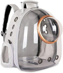 pet products Pet Space Capsule Backpack, Small Medium Cat Puppy Dog Carrier, Transparent Breathable Heat Proof, Pet Carrier for Travel Hiking Walking Camping, Grey-1