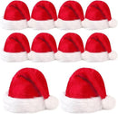 3Pack Christmas Santa Hats for Adults - Extra Thicken Velvet Santa Claus Hats for Women Men Fluffy Plush Xmas Hats Christmas Party Supplies New Year's Eve Party Hats for Adults Teenagers-8