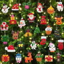60pcs Mini Christmas Ornaments for Mini Tree Decorations Small Christmas Ornaments Resin Miniatures for Craft Christmas Decor-1