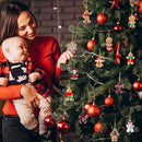 12pcs Christmas Ornaments Cute Snowman Xmas Tree Decorations Santa Claus Plastic Figurines Ornaments with Sugar Cookie House for Christmas Tree Hanging Party DIY Decor 3 Inch Tall-3