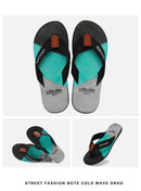 Men's Flip Flops with EVA-PVC Dual Sole, Black for Comfort & Style for Summer Beach & Daily Wear(39)-4