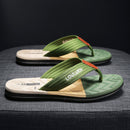 Men's Flip Flops with EVA-PVC Dual Sole, Green for Comfort & Style for Summer Beach & Daily Wear(39)-1