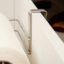 Stainless Steel No-punch Roll Paper Rack for Kitchen Cabinet Cling Film Storage Rack-Silver-6