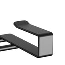 Metal No-punch Roll Paper Rack for Kitchen Cabinet Cling Film Storage Rack-Black-8