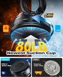 Suction Cup Phone Mount , 360° Adjustable Magnetic Car Phone Holder, Pocket Size Foldable Car Mount, Cell Phone Holders for Your Car for iPhone Series- Black-1