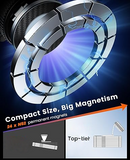 Suction Phone Mount for Car Dashboard/Windshield - 360°Adjustable Magnetic Phone Holder for Car, Foldable Car Phone Holder for iPhone  Series (Carbon Fiber & Aluminum Alloy)-6