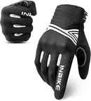 Breathable Mesh Motorcycle Gloves Touchscreen with TPR Palm Pad Hard Knuckle-White-XLarge-1