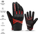 Breathable Mesh Motorcycle Gloves Touchscreen with TPR Palm Pad Hard Knuckle-Red-Large-3