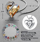 Infinity Love Heart Necklace, Birthstone Necklace for Women, Jewelry for Women with Healing Crystals, Allergy Free Pendant Necklace-14-Power-Golden Yellow Shade-4