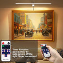 Picture Light for Wall Plug in 24inch, Dimmable LED Art Photo Light with Remote, 3000K Warm White Wall Lights with On/Off Switch Display for Picture, Gallery, Painting, Frame (Silver)-5