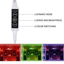 RGB Single LED Kitchen Under Cabinet Puck Light,Color Changing LED Under Cabinet Lights Kit,Aluminum Slim Multi Color Wired Display Cupboard Light for Kitchen 2 PCS-4