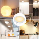 4 Pack Puck Lights 5V Single USB Powered,3 Color Temperature Adjustable & Dimmable Under Cabinet Light,3D Printer LED Lamp Kit for Cabinet,Wardrobe,Showcase-4