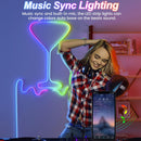 32.8ft LED Neon Rope Lights with APP/Remote Control,Flexible DIY Design,Music Sync Neon Lights for Wall Decor,Outdoor IP67 Waterproof, RGB Rope LED Lights for Bedroom,Livingroom,Gaming,Party-2