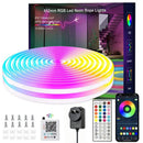 32.8ft LED Neon Rope Lights with APP/Remote Control,Flexible DIY Design,Music Sync Neon Lights for Wall Decor,Outdoor IP67 Waterproof, RGB Rope LED Lights for Bedroom,Livingroom,Gaming,Party-8