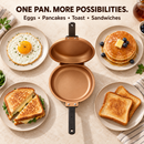 Double-Sided Non-Stick Frying Pan, Flip Pancake Pan with Heat-Resistant Handle for Eggs, Pancakes & Toast, Gas Electric & Ceramic Stoves-3