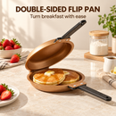 Double-Sided Non-Stick Frying Pan, Flip Pancake Pan with Heat-Resistant Handle for Eggs, Pancakes & Toast, Gas Electric & Ceramic Stoves-4