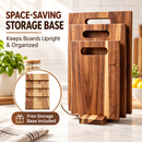 3Pcs Wooden Cutting Board Set with Storage Stand, Chopping Boards for Kitchen Food Preparation-10