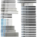 48 pcs T-Shank Jigsaw Blades, Made Of Hcs/Hss, With Storage Case For Cutting Wood, Plastic And Metal-1