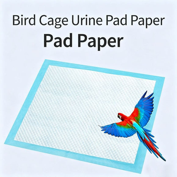 Pee Pad (Pulp/Non-woven Fabric) Size: 250*330mm Color: Blue for Parrots (100 pieces)