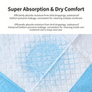 Pee Pad (Pulp/Non-woven Fabric) Size: 250*330mm Color: Blue for Parrots (100 pieces)-3