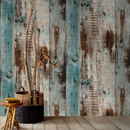 Self Adhesive Vinyl Wallpaper For Furniture Countertop Brown wood grainPattern Decorative Sticker,0.45*6M-1